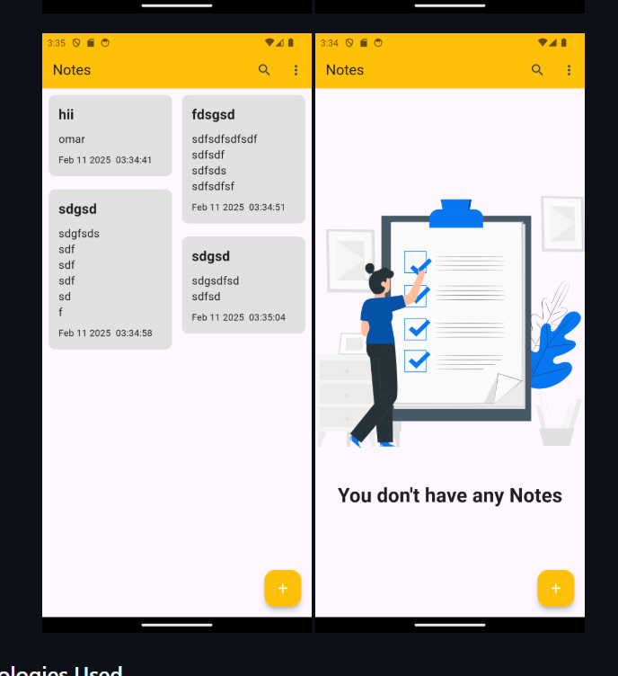 MyNoteApp - Note Taking Application